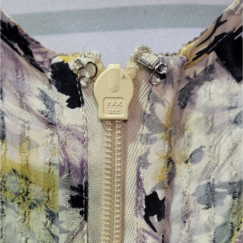 Topshop Women's Halter Floral Print Cold Shoulder Wide Leg Jumpsuit Size 6 EUC - Picture 12 of 12